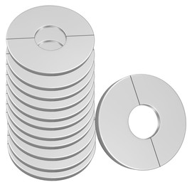Wall Split Flange Stainless Steel split Escutcheon Plate Self-Adhesive Plumbing Cover Plates Round for 22mm Diameter Pipe