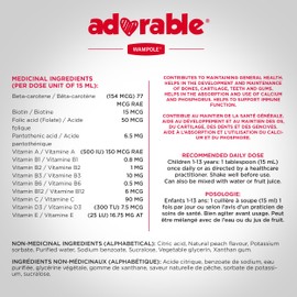 WAMPOLE Wampole Adorable Kids Multivitamins Liquid C Fast Liquid Absorption C 350 ml (Pack of 2)