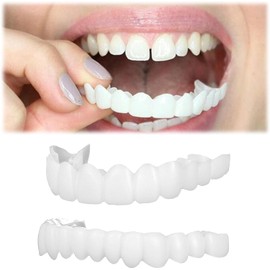 LONEOURS Dientes postizos - Gel - 1 unidad - Mejora la apariencia con un conjunto completo de dientes para una sonrisa más radiante