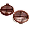 10 Number Brown Plastic Round Push in Soffit Roof Vent