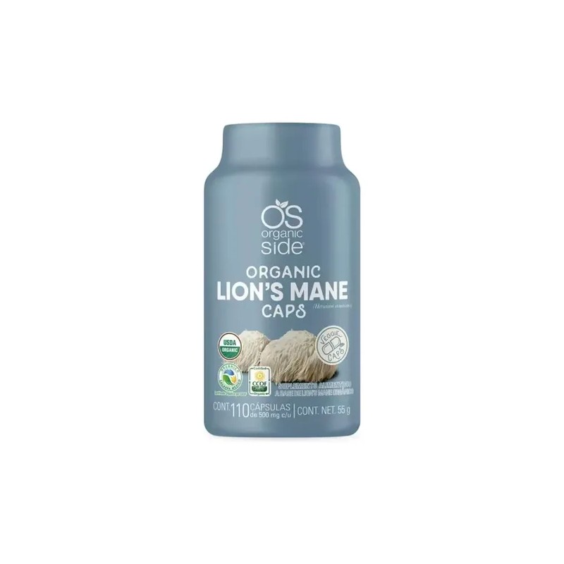 Organic Side Lions Mane Melena De Leon 110caps