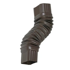 Amerimax 2 in. H x 3 in. W x 7.5 in. L Brown Plastic Gutter Elbow