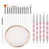 21Pcs Nail Art Design Tools with Resin Nail Art Palette