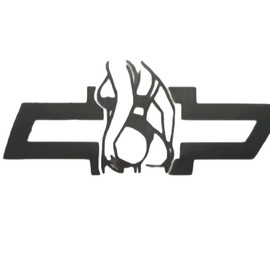 Chevy Car Decal, Blue Collar Decal for Trucks, Chevy Sticker, Pretty Woman Decal- Perfect for Any Chevy Car Fan:_6 inch_black