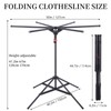 4-Leg Clothes Drying Rack with 6 Adjustable Poles for Indoor/Outdoorr,Clothing