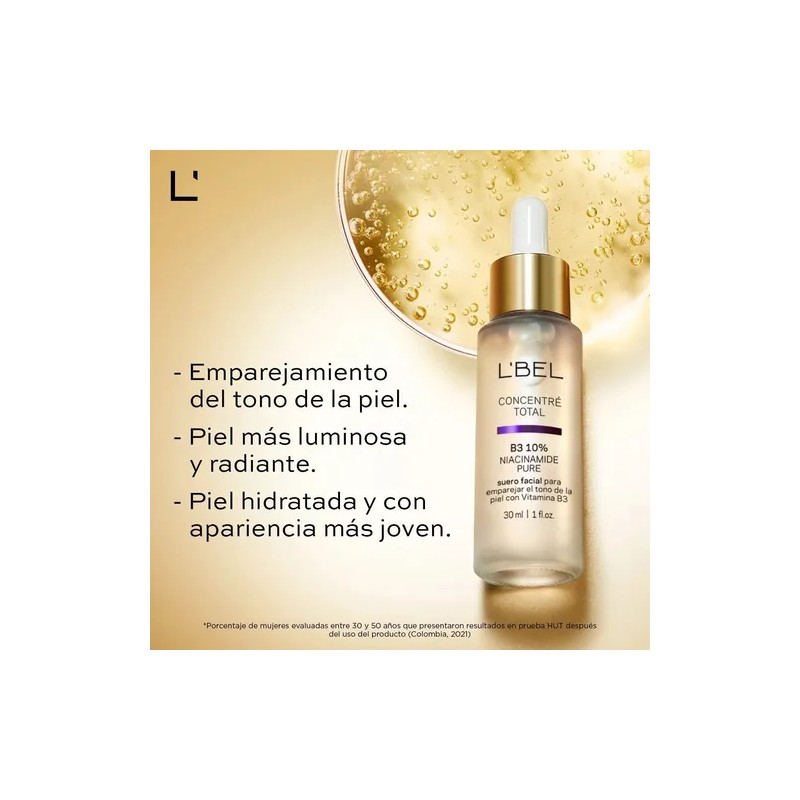Concentre Serum Facial B3 Niacinamida Pura Antimanchas Lbel