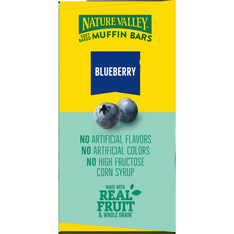 Nature Valley Soft Baked Muffin Bars, Blueberry, Snack Bars, 10