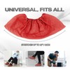 TYGA STORE (30 Pieces Disposable Shoe Covers - Red Plastic,