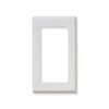 Levven 1-Gang Snap-On Screwless Wall Plate, White