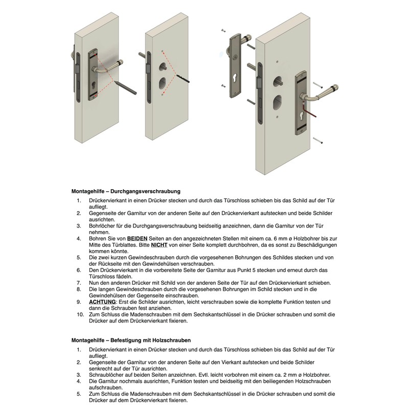 Beschläge Hamburg Emily Art 70-09 MPN PVD BB Door Handle
