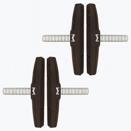 Manovella Cantilever Brake Shoes 70mm - Balanced - 4 Pack (2 Pairs) Includes Fixings - Brake Pads Fits Shimano SRAM Tektro Magura MTB Trekking Bike City Bike - Durable & Weatherproof