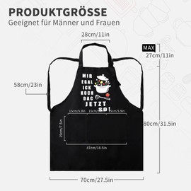 GADITIEK Cooking Apron Men Women, Adjustable BBQ Apron for Men, Funny Kitchen Apron Men with 3 Front Pockets, Waterproof Apron Men Women, Funny Grill Gifts for Men, Dad, Pot