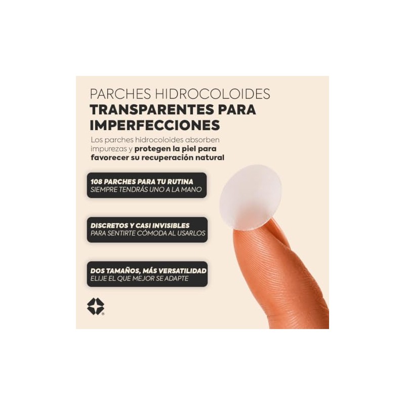 Parches para Acné 108 Pack – Parches Hidrocoloides Transparentes para