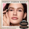 Eyebrow Stamp Kit,Light Brown Eyebrow Tint & Powder with Stencil