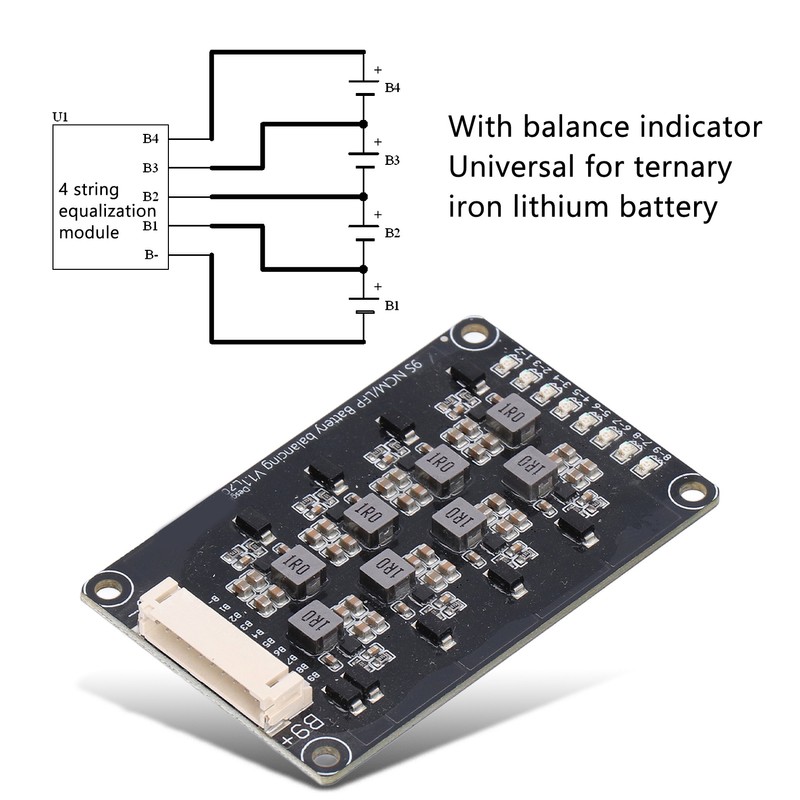 Active Equalizer Inductive Transfer Module for Ternary Lithium Iron Battery