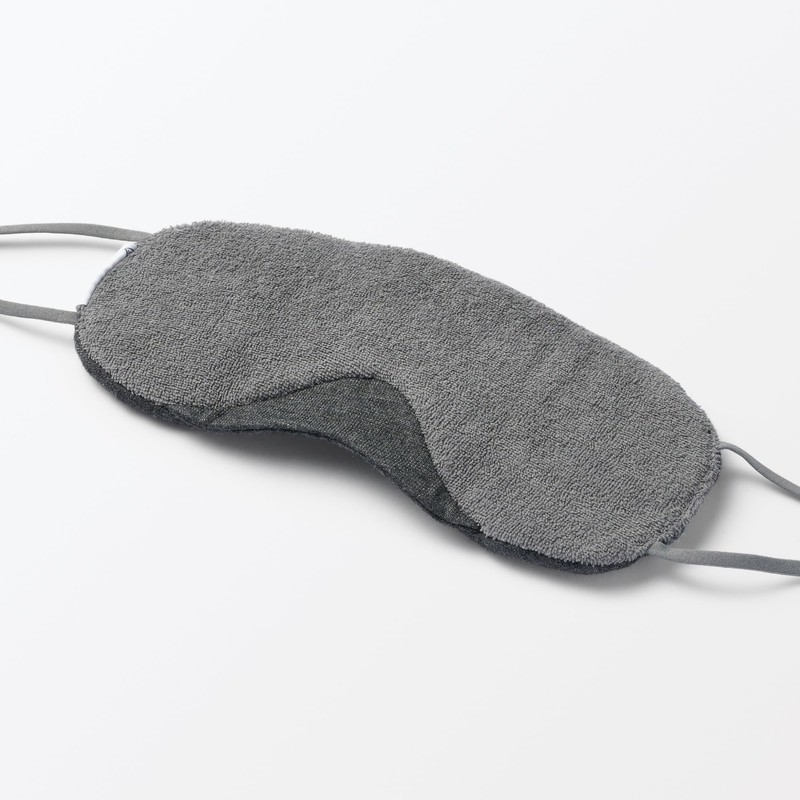 MUJI 無印良品 Cotton Blend Jersey Portable Eye Mask - Dark