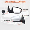 MOFOAP Passenger Side Mirror Compatible with 2014 2015 Kia Optima