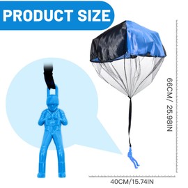 JUGUTA Pack of 2 Parachutist Toys, Parachutist, Children's Birthday Games, Perfect for Outdoor Fun, Children's Birthday Parties
