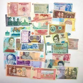 IMPACTO COLECCIONABLES 25 Banknotes from All the World - Banknotes World Currency Collection - Old Money with Certificate of Authenticity - Money Notes for Collectors & Curious Children - Banknote
