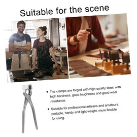 IWOWHERO Leather Craft Flatten Pliers Flat Nose Pliers Tool High Hardness Easy to Use