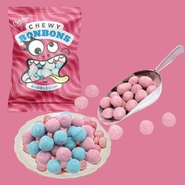 Bristows Chewy Bubblegum Bon Bon - 150g/5.29oz (Pack of 3) | Mouthwatering Candy Treats for Kids & Adults | Ideal for Parties & Gifting | Fruity Chew