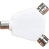 Electrovision Coaxial Y Splitter with Line Plug to 2 x