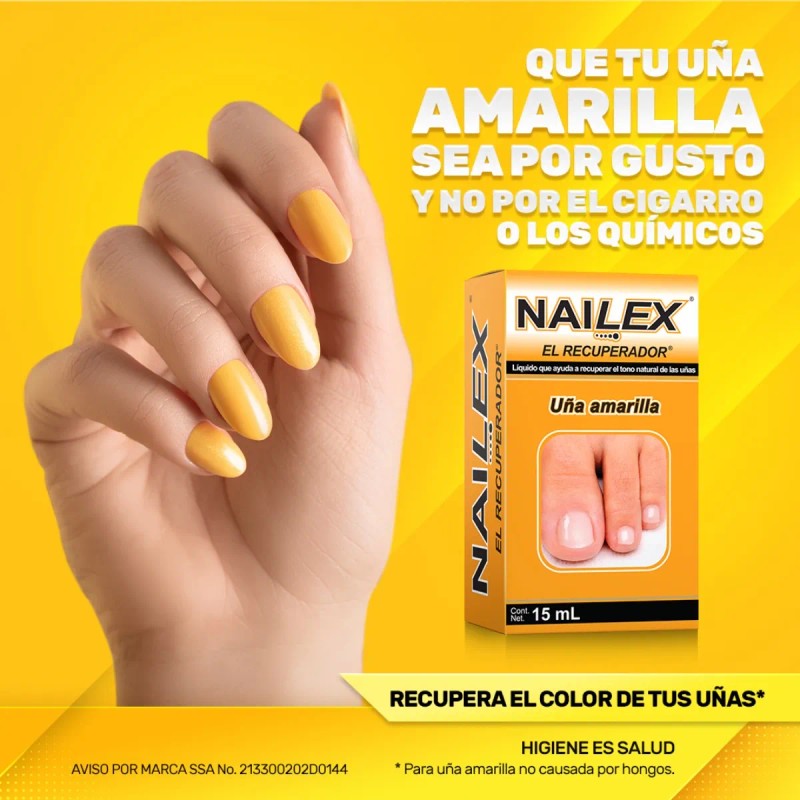 Uñas Amarillas Onicomicosis Hongos Nailex Solución Con 15 Ml