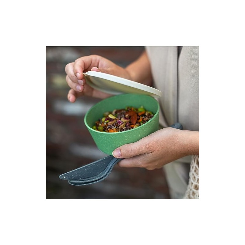 Connect Bowl 0.4 Bowl 400 ml with Lid Natural Leaf