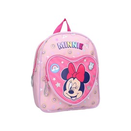 mybagstory - Girl's Minnie Mouse Backpack - Pink - Child - School - Kindergarten - Daycare - School Bag Girl - Size 30 cm - Adjustable Straps - Gift Idea, Minnie Mouse - Pink, Enfant