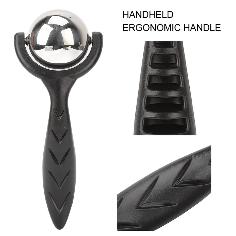 Facial Roller Massage Ball Ergonomic Handle Cold Hot Compression Stainless