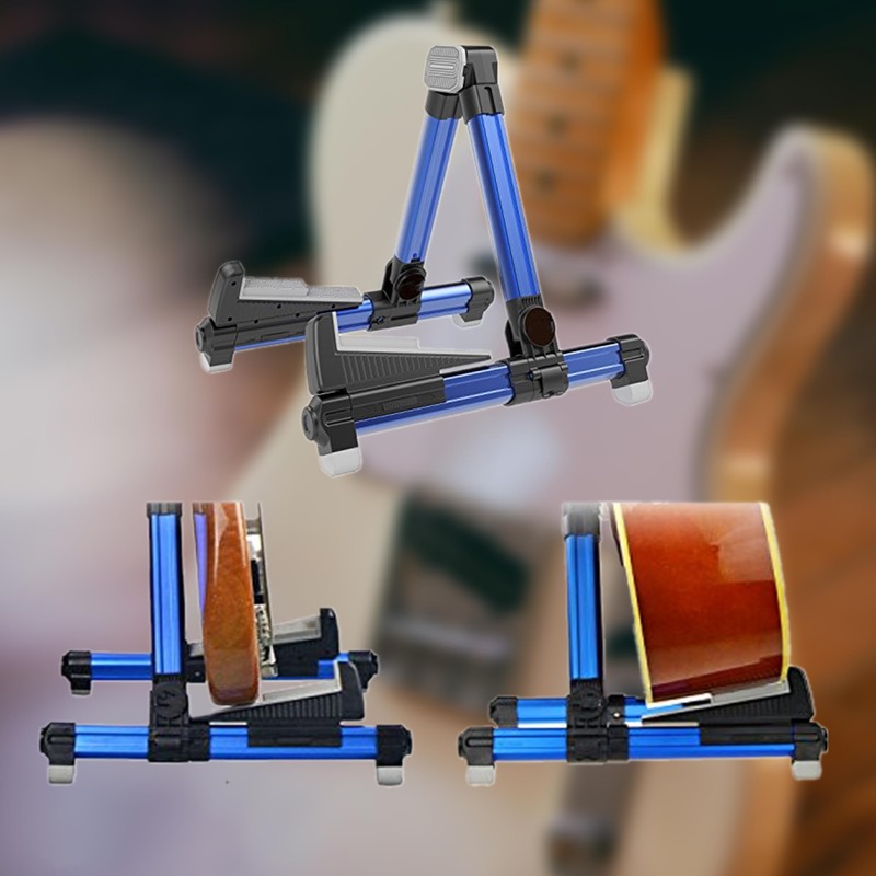 AGS08 Aluminum Guitar Stand, Adjustable Base, Ultralight and Foldable, Non-Slip,