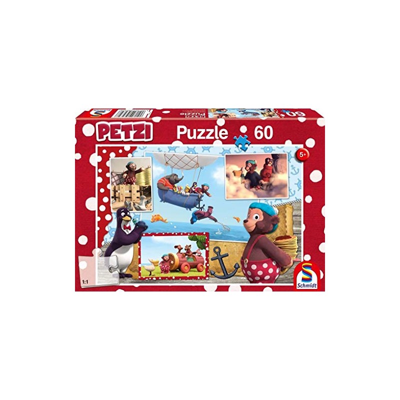 Schmidt Spiele Jigsaw Puzzle 56232 Petzi, nur fliegen ist schöner