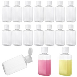 QTLCOHD 120 Pack Empty Hand Sanitizer Bottles 2 Oz Travel Bottles with Flip Cap Clear Plastic Refillable Mini Lotion Bottles Bulk Portable Reusable Container with Lids for Shampoo Body Soap Toner