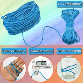 Cord for Bracelets 12 Colours Nylon Thread Craft Bands Macrame Bracelets 120 m Cord 2 mm for Colourful Bracelets Ideal for DIY Project Girls Children Men Woven Nylon Cord Bracelets DIY