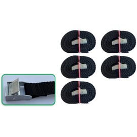 5 x Fastening Straps 150 cm x 20 mm Made in Germany Bicycle Carrier Tie Down Straps Clamp Lock Lashing Straps Buckle Straps