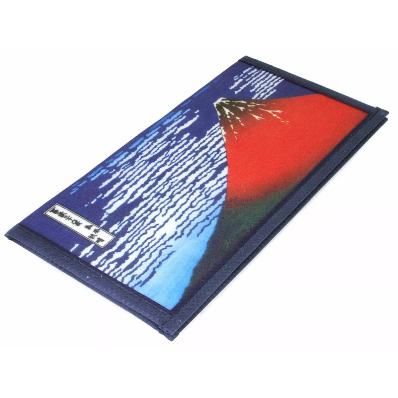 SET of 2 Japanese Rice Paper Wallets Two-Fold Wave &