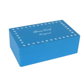 Fenny's Creations Pine Wooden Storage Box Kingsize Papers Filter Tips Plastic Cone Holder Gift Set Starter Kit (Blue_MD_SET01)