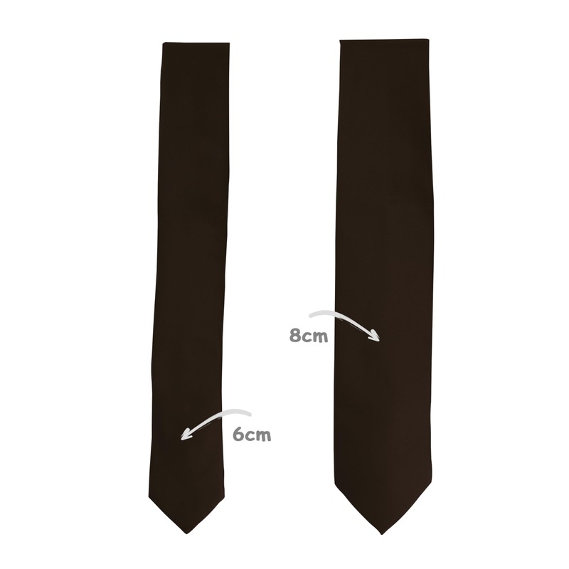 Fabio Farini - Plain-Coloured, Elegant Tie - Choice of Length: