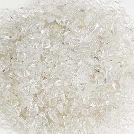 Cherry Tree Collection 1/2 Pound Polished Tumbled Gemstone Chips, Pebbles, Crystal Chips Bulk for Jewelry Making, Healing, Plants, Succulents, Aquariums, Decoration, Chakra (Quartz)