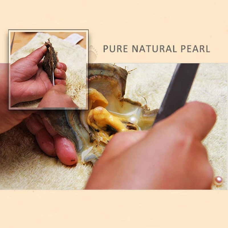 LGSY 7-8mm Mixed Colored Akoya Saltwater Cultured Pearl Oysters for
