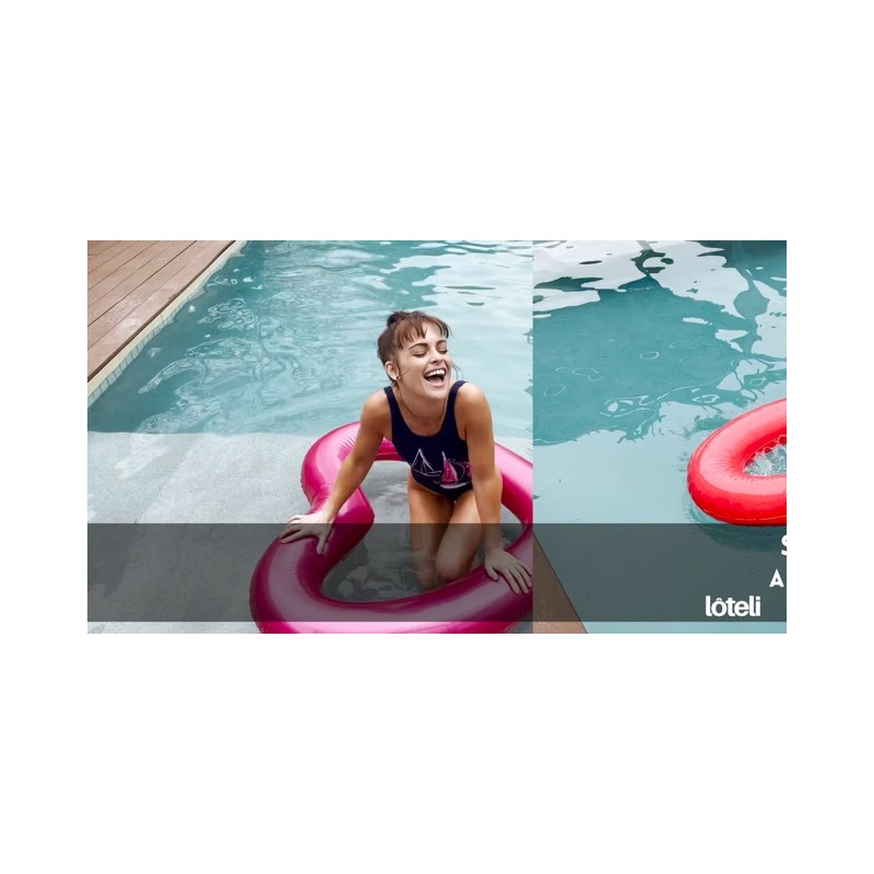 Sunallwell White Heart Pool Float | Big Inflatable Photo Prop