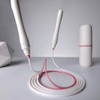 White Speed Jump Rope with Self-Locking Handles - Designed for