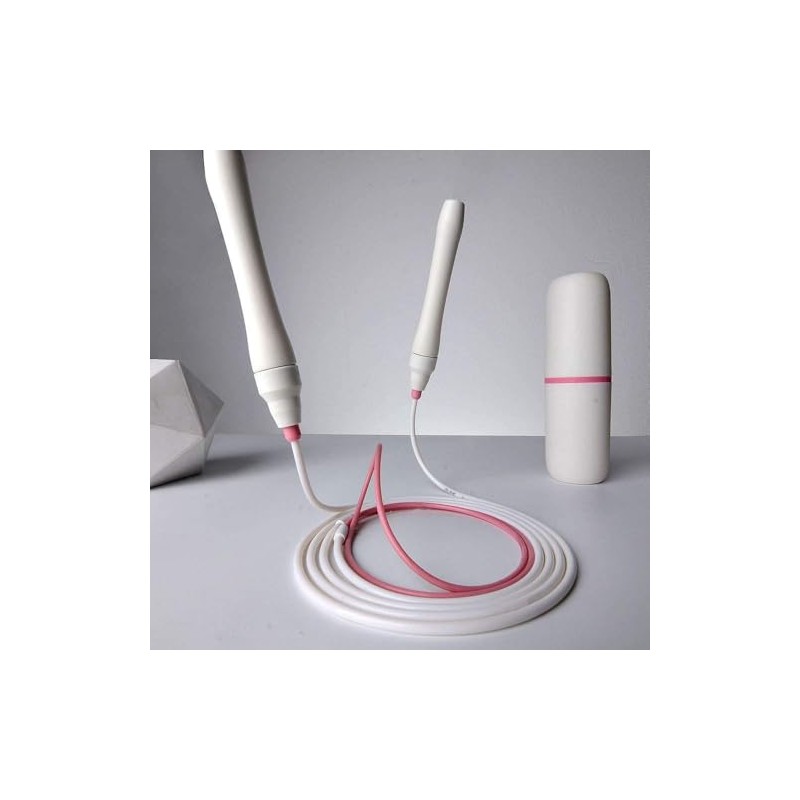 White Speed Jump Rope with Self-Locking Handles - Designed for