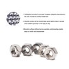 binifiMux 100pcs #6-32 304 Stainless Steel Hex Nuts Lock Nuts