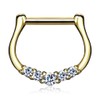 Autiga Nose Piercing 14 Carat 585 Real Gold Septum Ring
