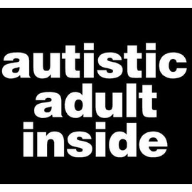 Ranger Products Autistic Adult Inside Decal Sticker, Die Cut Vinyl Decal for Windows, Cars, Trucks, Tool Boxes, laptops, MacBook - virtually Any Hard, Smooth Surface