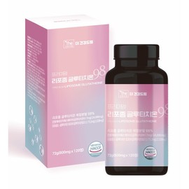 The Health Dream Liposomal Glutathione 98% 600mg High-absorbency liposome content and white tomato extract, packed with antioxidants. / 더건강드림 리포좀 글루타치온 98% 600mg 높은 흡수력 리포좀 고함량과 화이트 토마토 외 항산화 성분가득