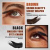 MOLAKS Double-Ended Black & Brown 2-in-1 Mascara, Lengthening Volumizing for