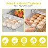 LOMUG Fridge Organiser Eggs, Drawer Egg Holder, Egg Container for
