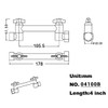 TRUSTMI Adjustable Shower Arm Extension 4 Inch Brass Shower Arm,